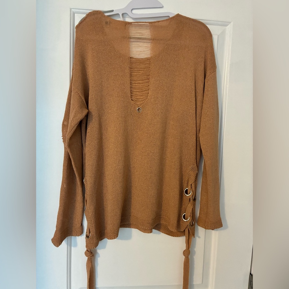 Sage & Flower Tan Knit Sweater